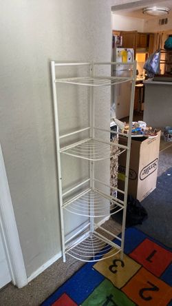 Corner Shelf White wire