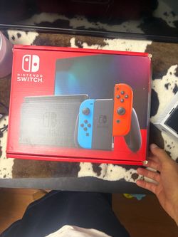 Nintendo Switch Neon Blue/Red Console Box