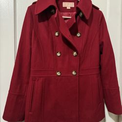 Michael Kors Red Coat!!!! Medium Size 