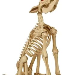 2.5 Ft. Animated LED Sit-And-Stand Skeleton Wolves (2-Pack) Halloween Decoration