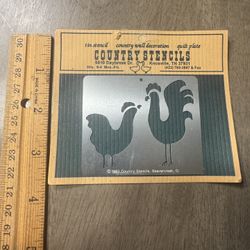 Country Stencils tin stencil - 1982 - NEW 