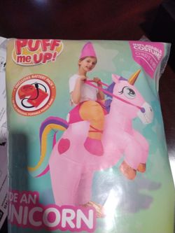 Inflatable unicorn Halloween costume girls and women