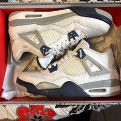 air jordan 4  mid night navy’s retro size 6.5 