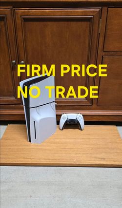 PS5 SLIM DISC VERSION + CONTROLLER, FIRM PRICE, NO TRADE, GREAT CONDITON.  READ DESCRIPTION FOR DETAILS