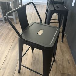Metal stools (4) 