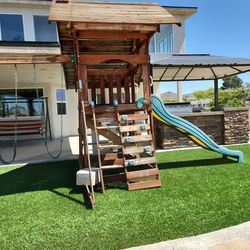 Play House And Swing Set 
