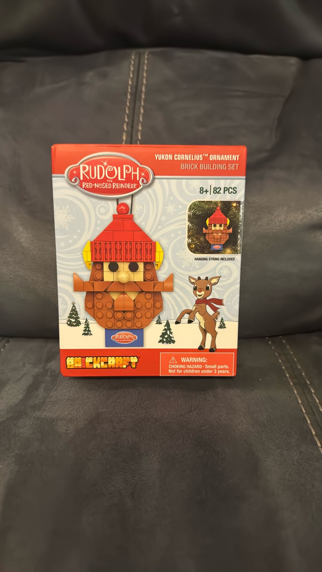 New Sealed Rudolph The Red Nosed Reindeer Lego Like Build Yukon Cornelius Ornament 82 Pieces Ages 8+ Decoration