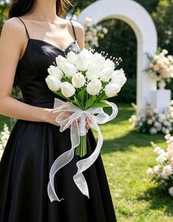 Realistic Bride's Bouquet, Lifelike Calla Lily Bridal Bouquet, Wedding Flowers, Bride And Bridesmaid Wedding Ceremony Bouquet, White Wedding Bouquet,