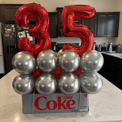 Diet Coke Birthday Mini Balloon Stack | $60
