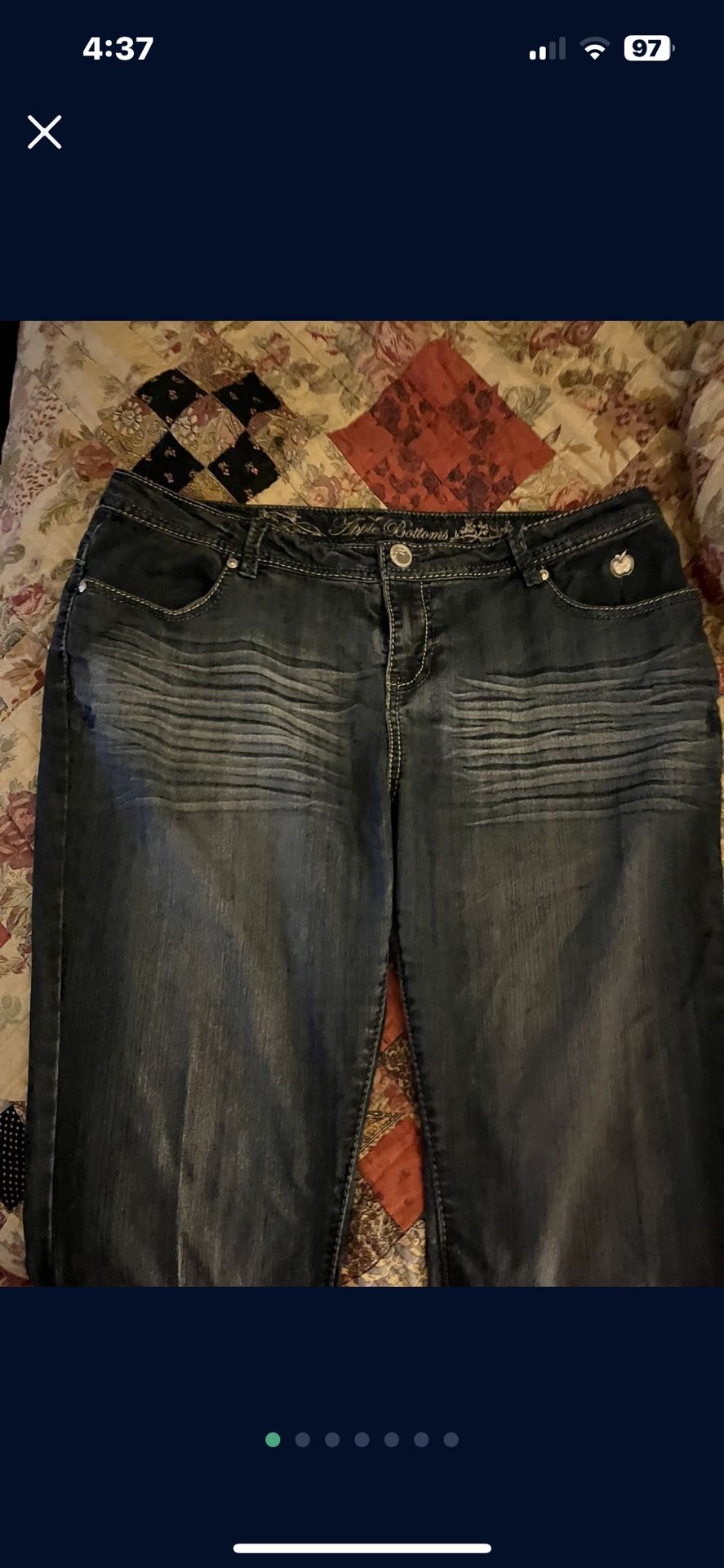 Apple Bottom Jeans Size 18 Boot Cut 