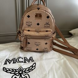 MCM Gold X-Mini backpack