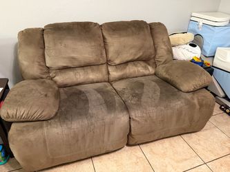 Brown Loveseat