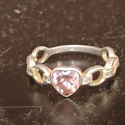 Sterling Silver Ring With A Hearthstone