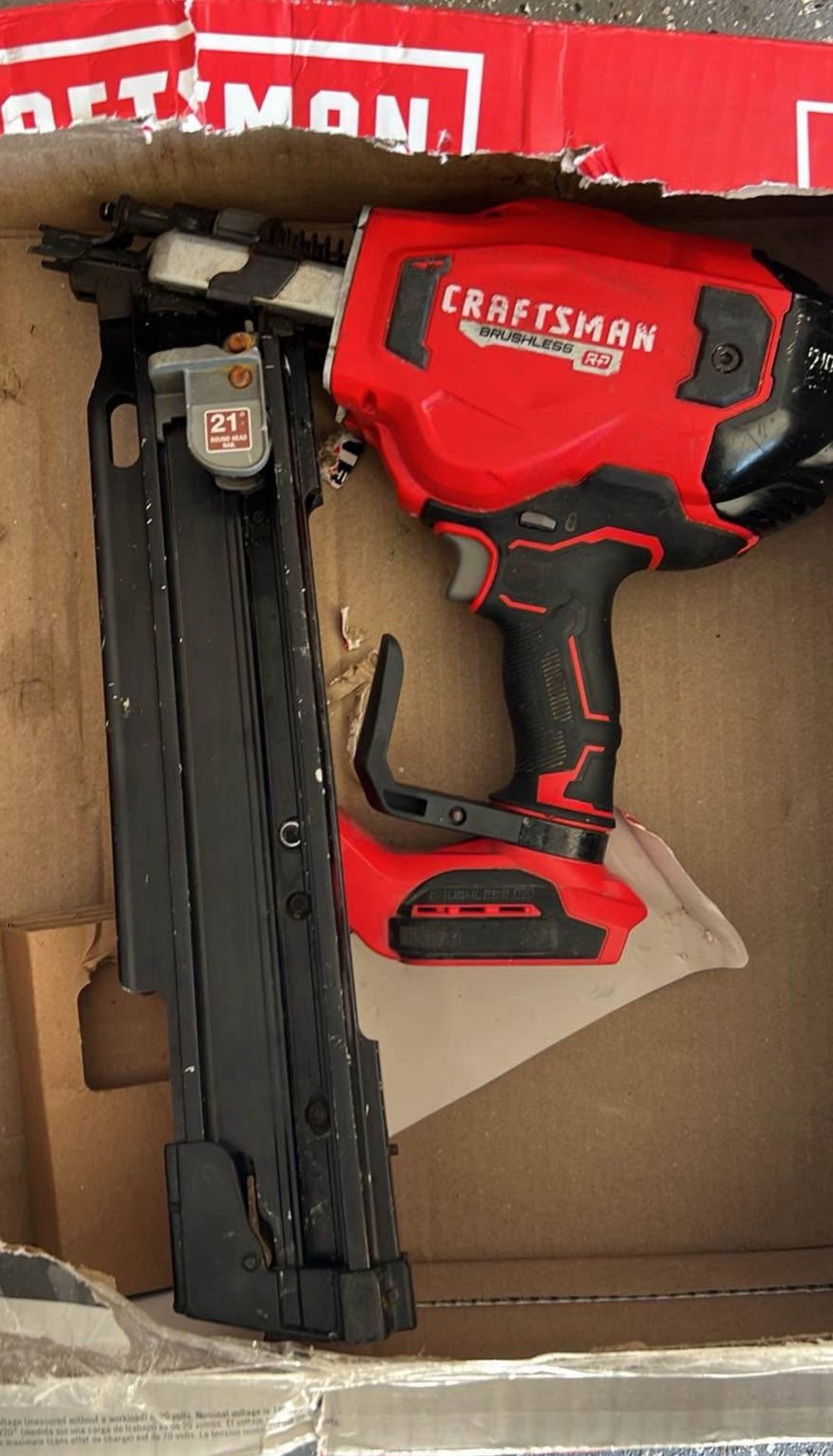 CRAFTSMAN V20 Cordless Framing Nailer, Nail Gun, 21 Degree, up to 3-1/4 inch Nails, Bare Tool Only