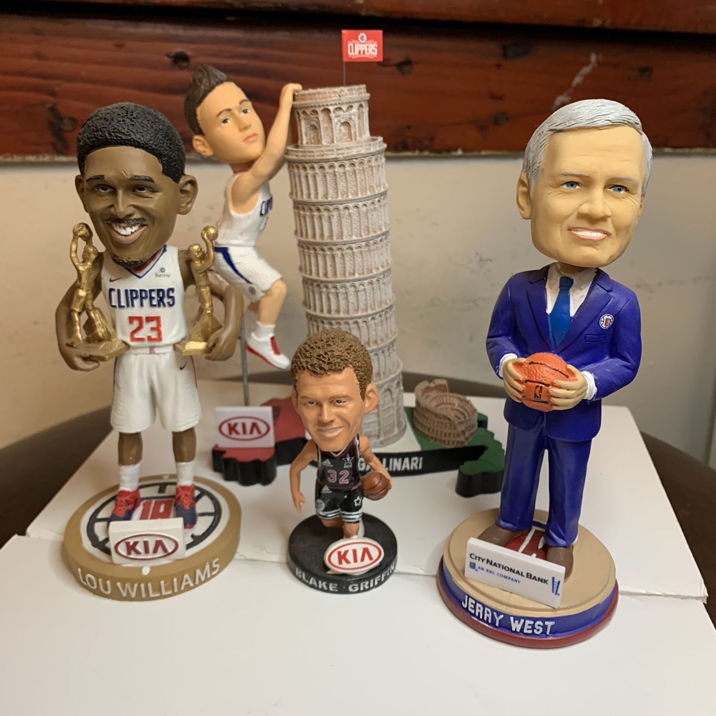 Clippers 4 Bobblehead Lot-Jerry, Lou, Blake, Gallinari