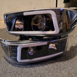 Spyder Black Headlights 