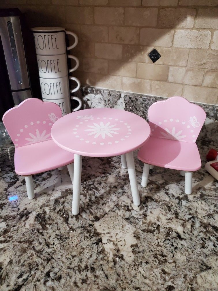 Doll Wooden Table & Chair Set