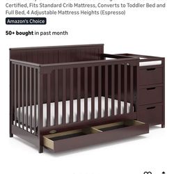Graco Hadley 5-in-1 Convertible Crib & Changer