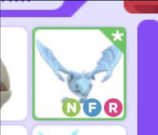 Adopt Me Legendary Fly Ride Neon Frost Dragon