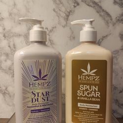 Brand NEW! 🆕    Hempz-Skin/Body Care Products - Star Dust/Spun Sugar & Van. Bean (((PENDING PICK UP)))
