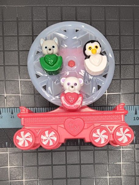 TY BEANIE BOO TRAIN CAR | HOLIDAY EXPRESS #08 | MCDONALDS 2017 | OPEN USED