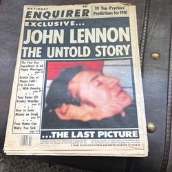 John Lennon  - National enquirer Dec 30, 1980