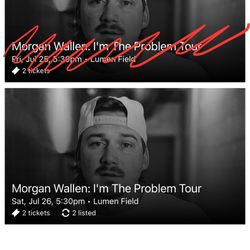 Morgan Wallen Floor Seat Tickets
