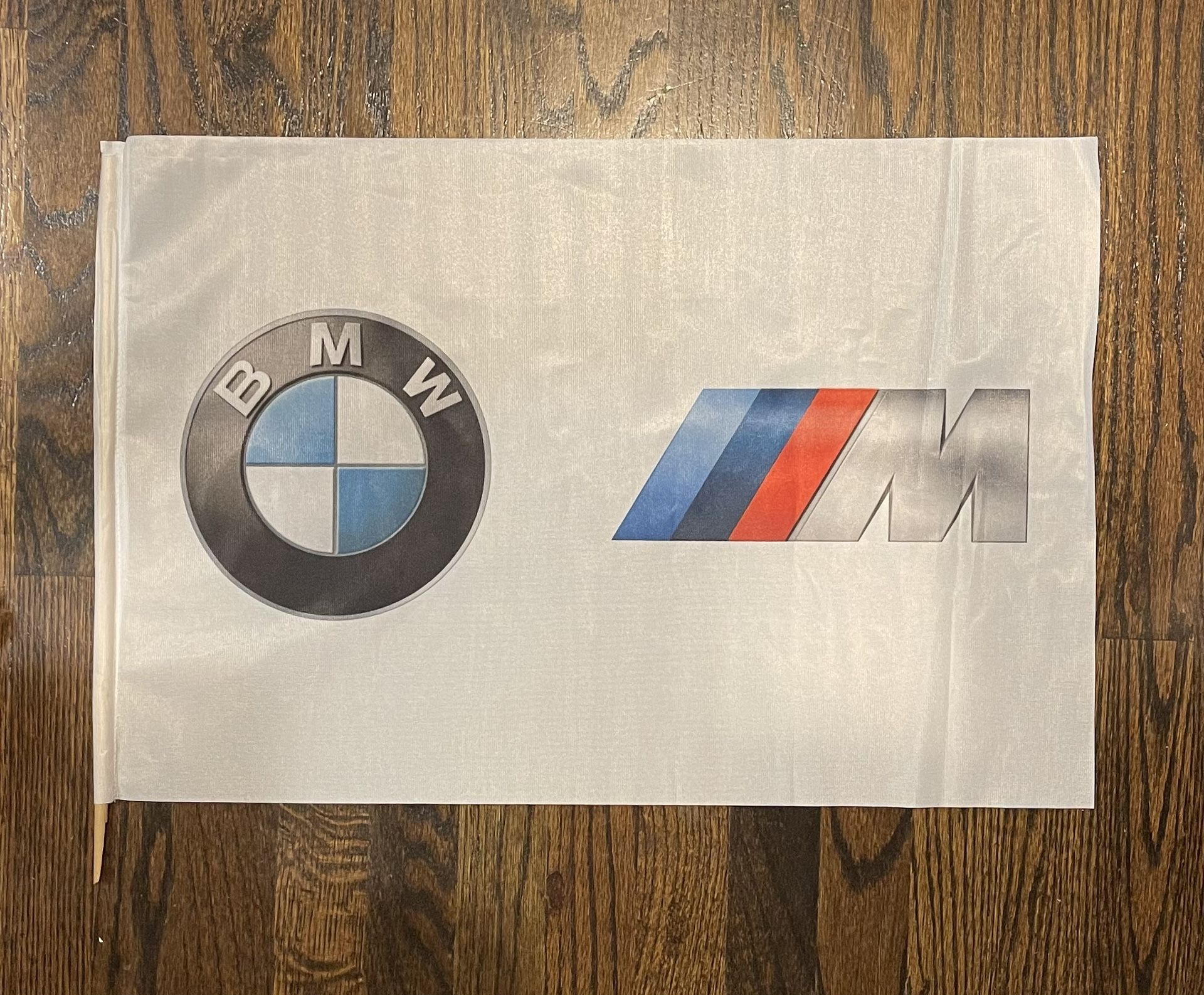 Authentic BMW M Power Motorsport Logo Flag (Broken Stick)