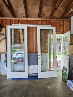 8 Foot By 6 Foot French Doors  New Was $3500 And 8 Foot Front Door New Was $3500