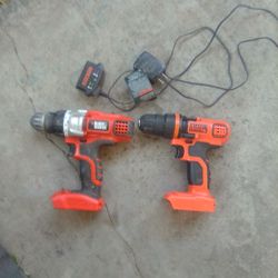 Black And Decker Drills And Charger No Battery