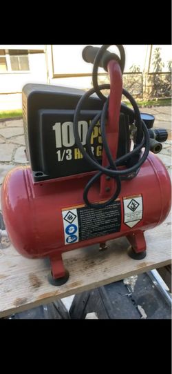 100 PSI 1/3 HP Portable Air Compressor