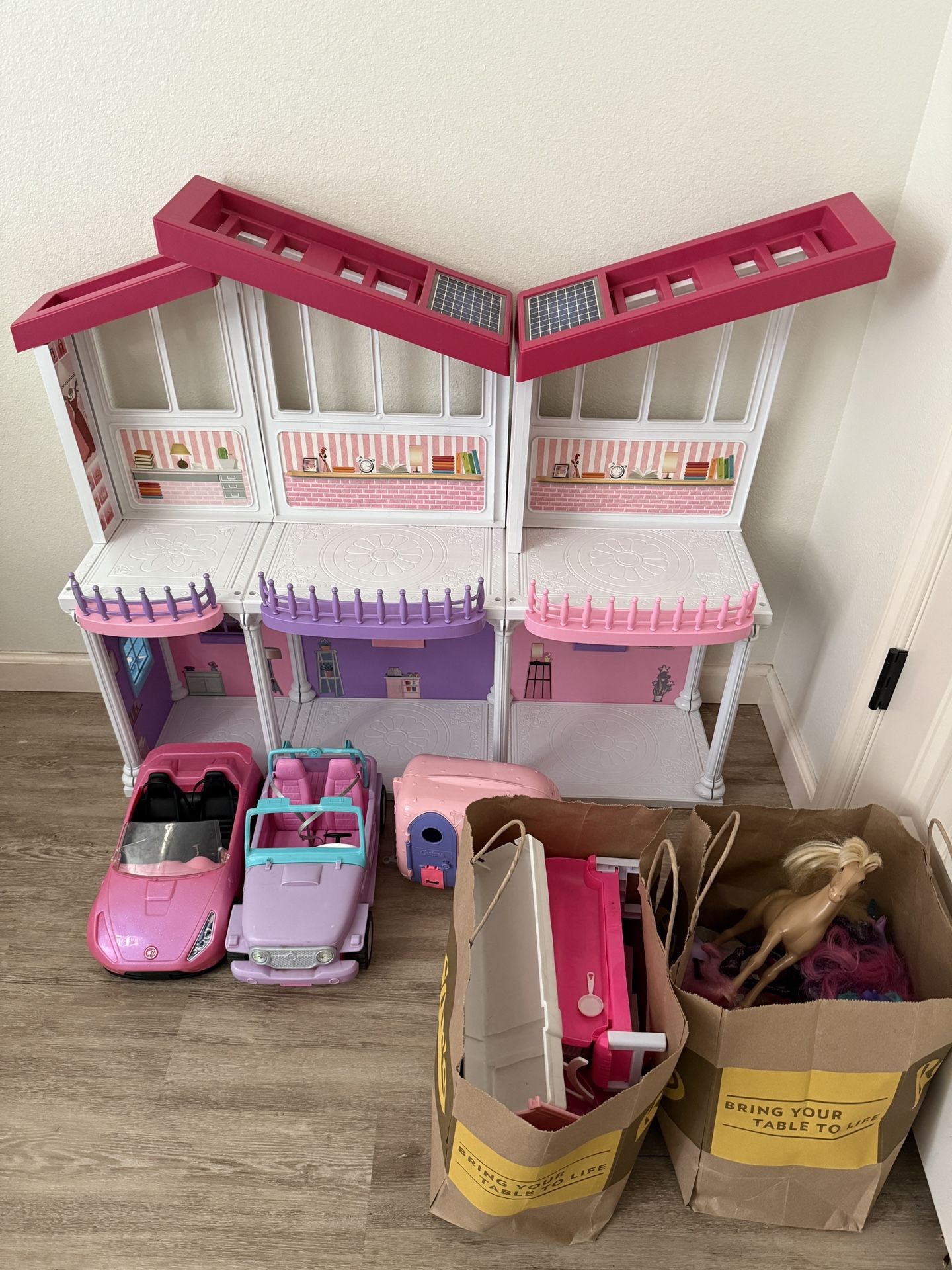Barbie House And Accessories