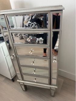 Mirrored Jewelry Cabinet