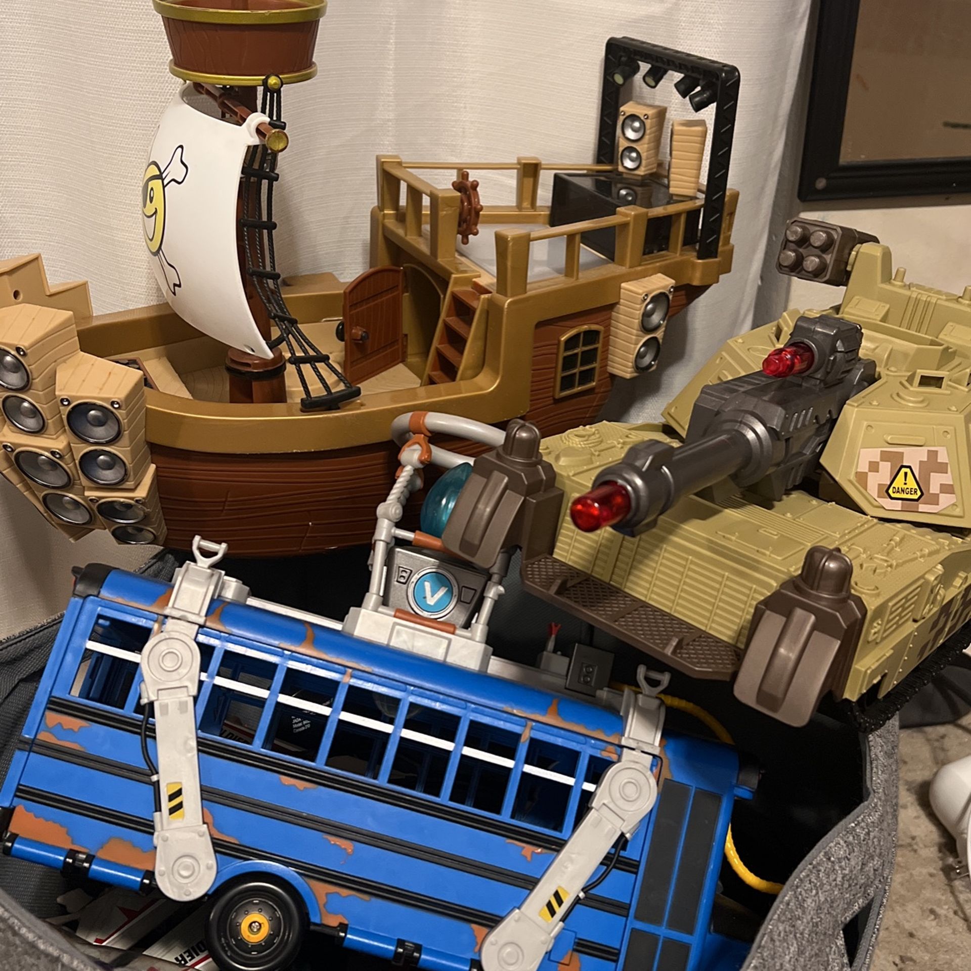 Boy Toys: FGTV Ship Fortnight Bus Tank and More