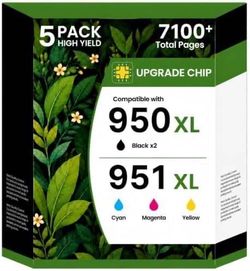 950XL and 951XL Ink Cartridges Combo Pack (5-Pack) About this item Sold as 5/Pack Package content (C2P01FN): 2 x 950xl black ink cartridge (CN045AN
