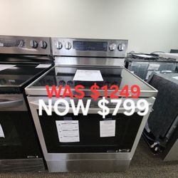 6.3 Cu. Ft. Smart True Convection Instaview Electric Range Single Oven With Air Fry And Print Proof