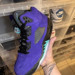 Grape Jordan 5s 