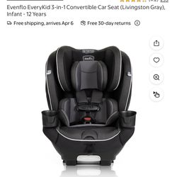 Evenflo 3in 1 Convertable Car Seat(12 Positions)