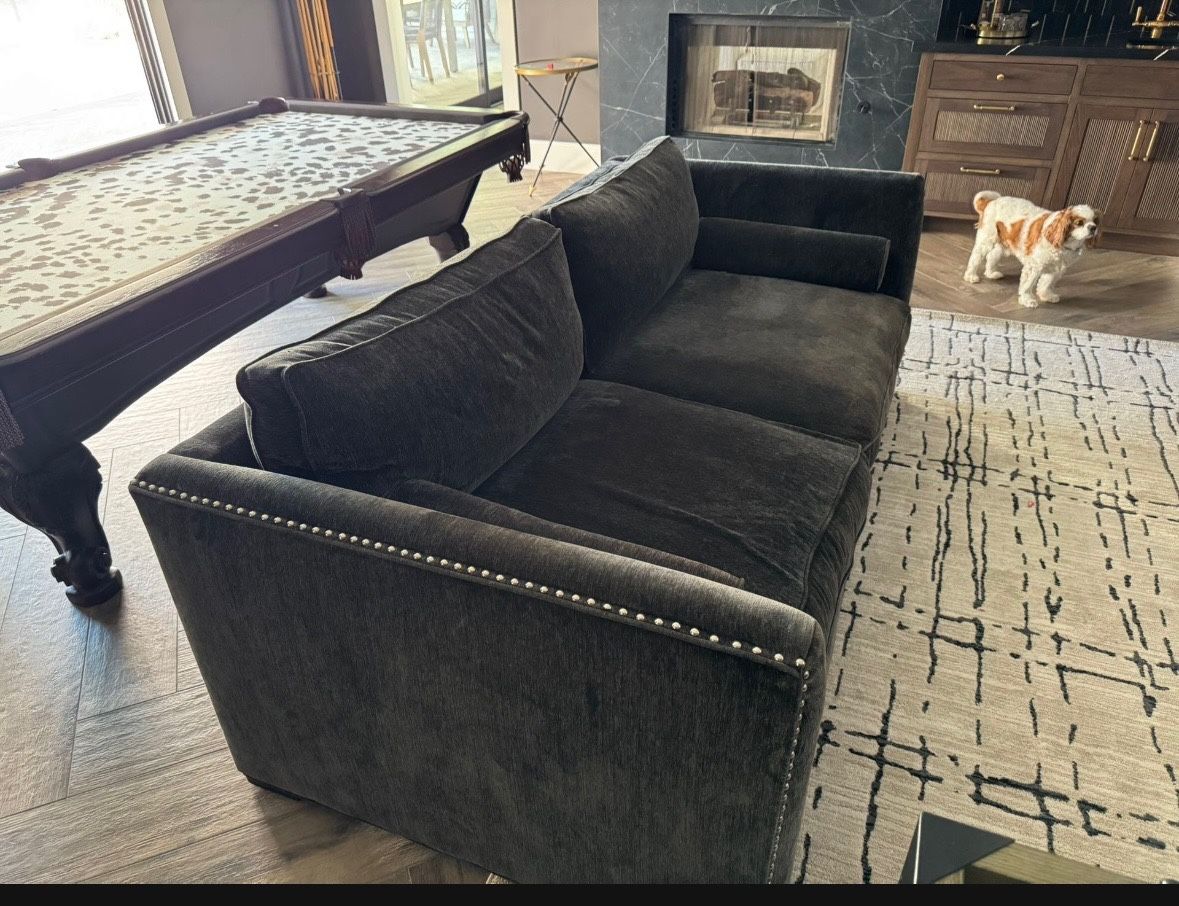charcoal Chenille Sofa