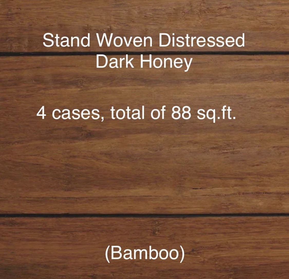 Strand Woven Distressed Dark Honey Bamboo Flooring