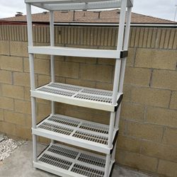 HDX 5 Tier Plastic Storage Shelving (36 x 72 x 18)