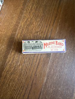 Vintage M. Hohner Marine Band Harmonica No. 1896 Key Of C Original Box Germany
