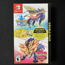 Nintendo Switch Pokemon Sword and Shield Double Pack Steelbook Sealed NEW