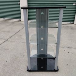 Entertainment Stand w/3 Glass Shelves