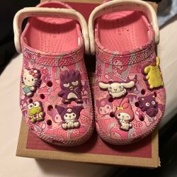 Hello Kitty Crocs C8 $25