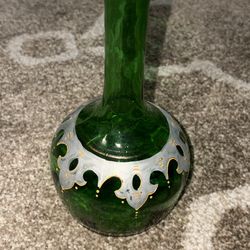 7 inch emerald green barber glass
