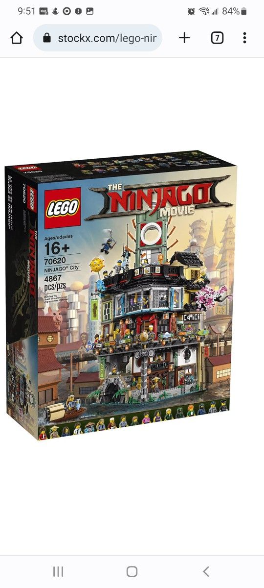 LEGO 70620 The LEGO Ninjago Movie: NINJAGO City NEW IN SEALED BOX