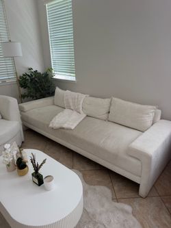 off white CB2 couch.