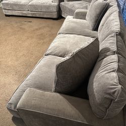 Silver Velvet Living Room Set - Can Deliver
