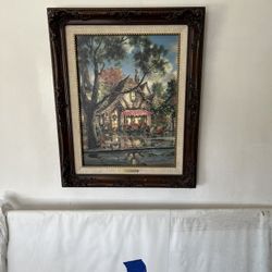 Vintage Limited Edition Marty Bell “Tuck Box Christmas” Signed & Numbered Framed Print w/COA